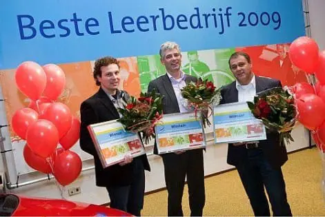 De winnaars, rechts Rinie van der Putten van Van Spreeuwel