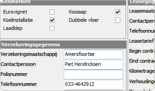Mendrix wagenparkbeheer screenshot