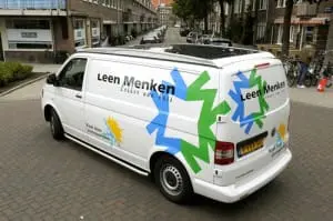 Gekoelde Transporter met zonnepanelen