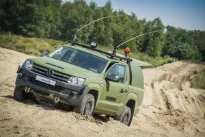 Nauwer samenwerken met toeleveranciers doet de Landmacht ook buiten de LMI-SBIC, onder andere met PON dat ook service en onderhoud aan de Amarok verzorgt (Foto: Ron van der Slik)