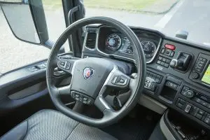 Scania heeft een topprestatie geleverd met deze werkplek voor de chauffeur.