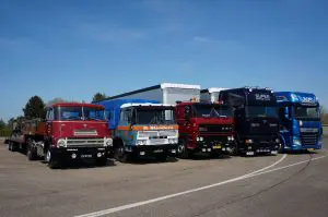 Er was zo veel keus dat we niet alles konden rijden. Tweede van rechts de 95 Super Space Cab.