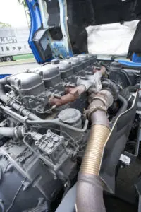 voor een blik op de motor