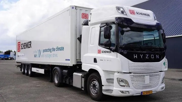 DB Schenker gaat rijden met gehuurde Hyzon featured image