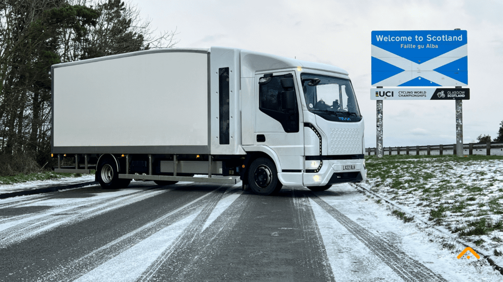 Tevva rijdt 1000 km in winterse test waterstoftruck featured image
