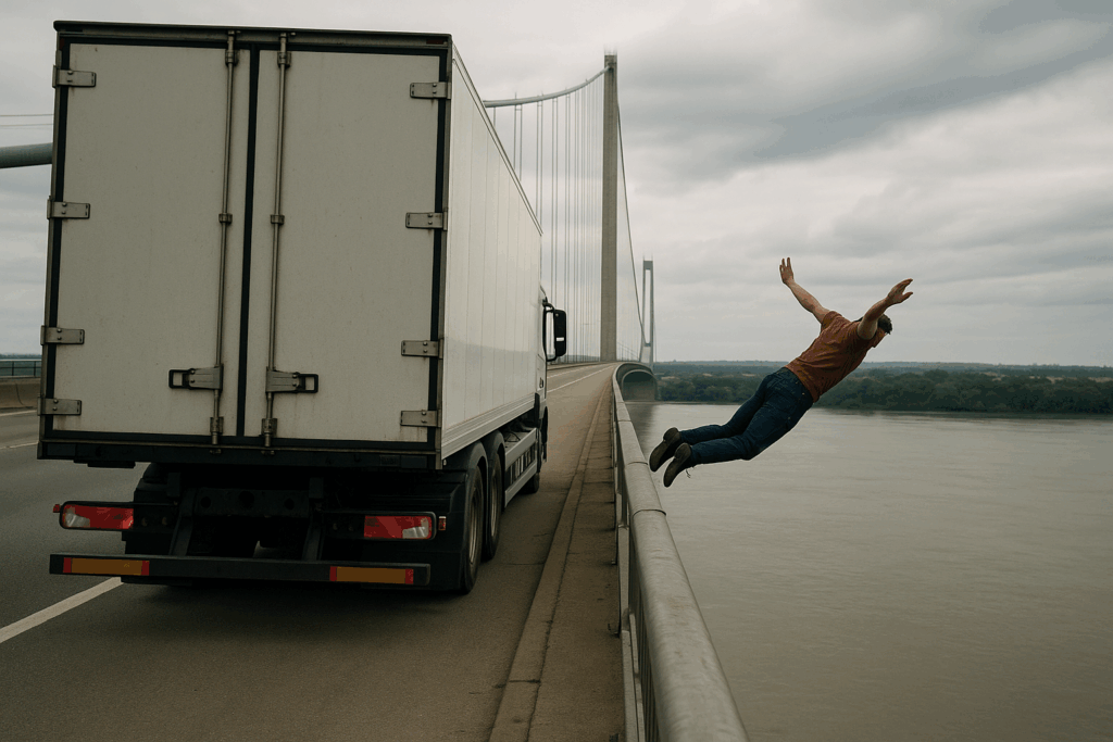 Chauffeur heeft het warm en neemt duik van Moerdijkbrug featured image