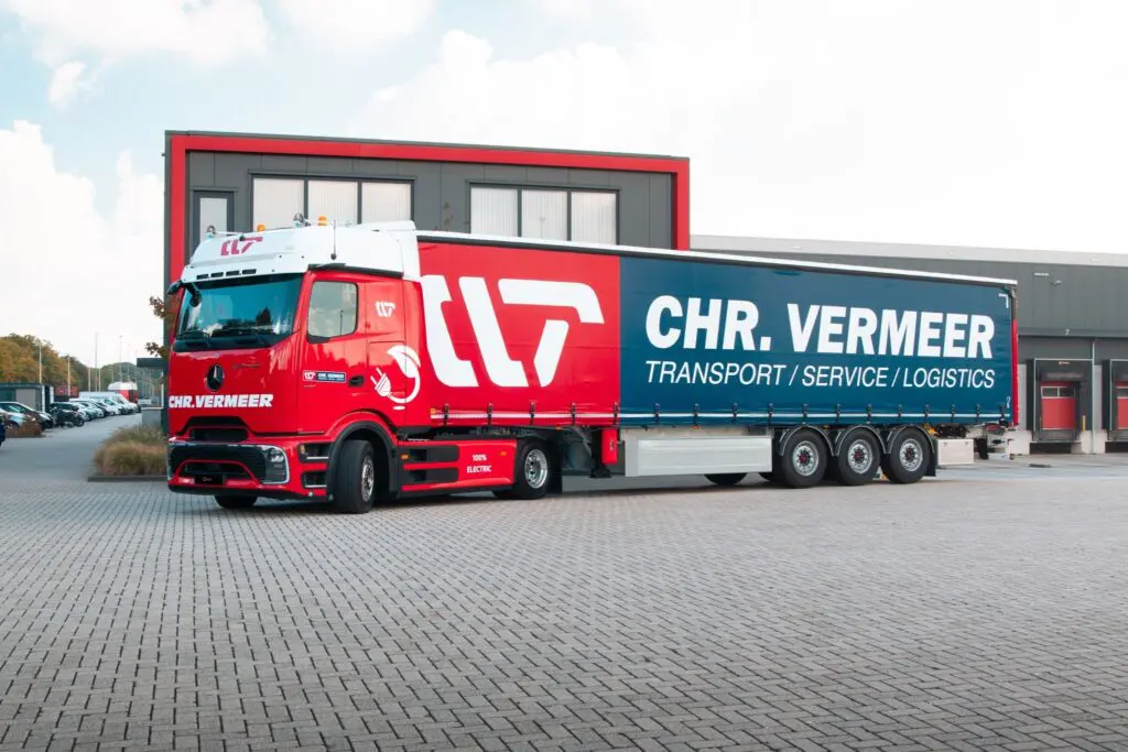 Eerste elektrische truck voor Chr. Vermeer is eActros 600 featured image