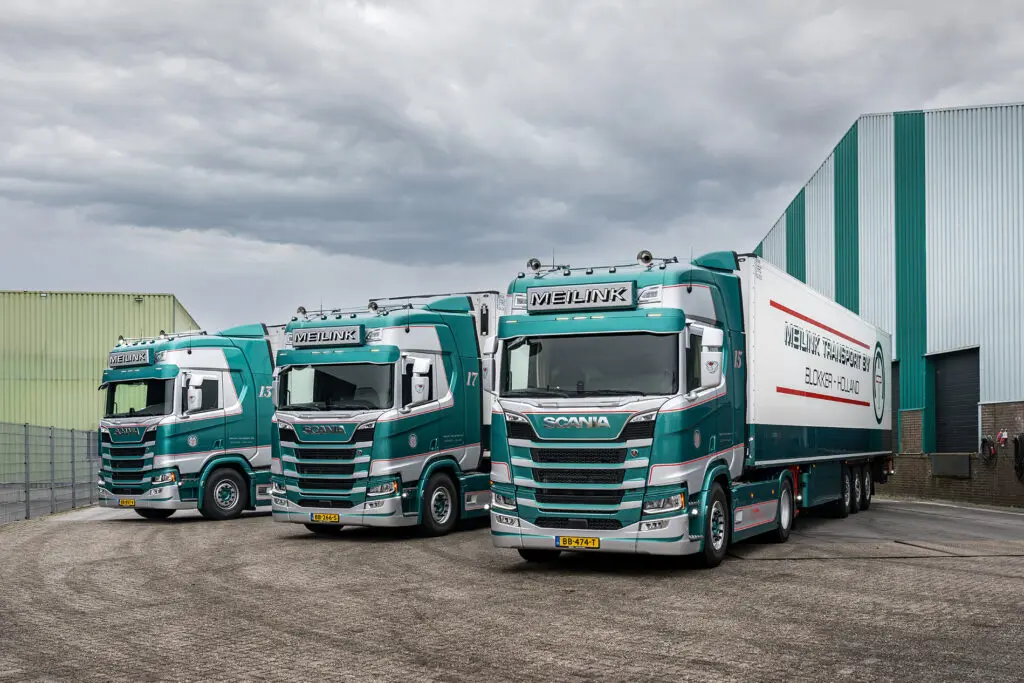 Meilink Transport anticipeert op vrachtwagenheffing met drie nieuwe Scania 460R Super trekkers in VECTO-klasse 3 featured image