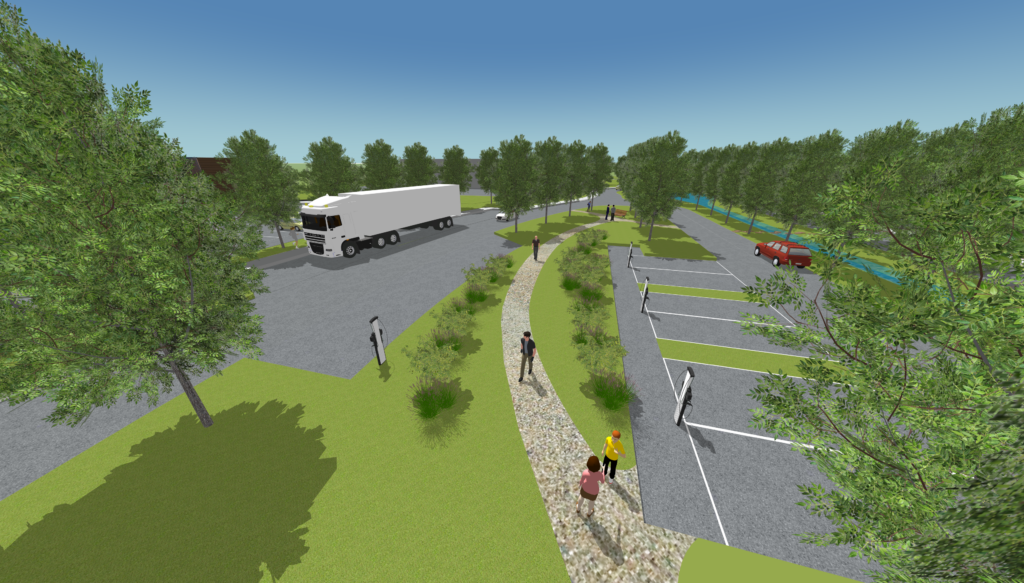 Hof van Parijs in Assen krijgt snellaadstation voor trucks en bestelauto’s featured image