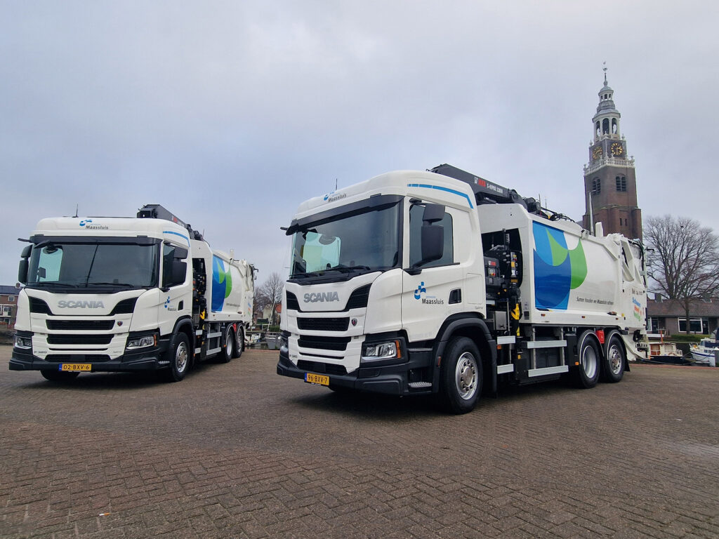 Gemeente Maassluis verduurzaamt wagenpark met twee nieuwe Scania hybride vuilniswagens featured image